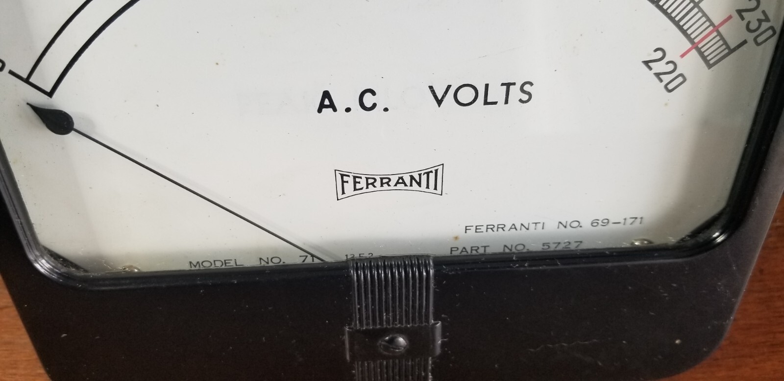 Vintage Ferranti A.C. Volts Meter