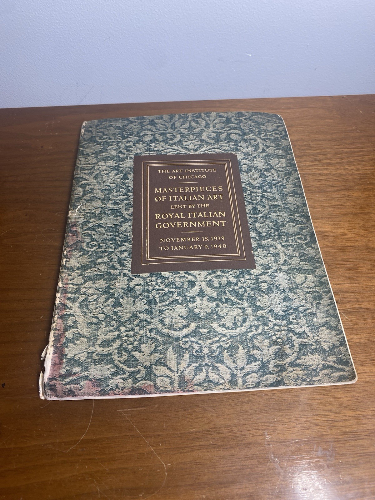 Art Institute of Chicago Masterpieces of Italian Art Program 1939-1940