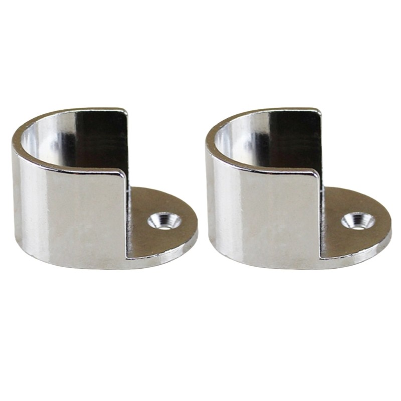 2PCS Curtain Rod Brackets for 28mm Wall Mounta Curtain Rods Holder for Various