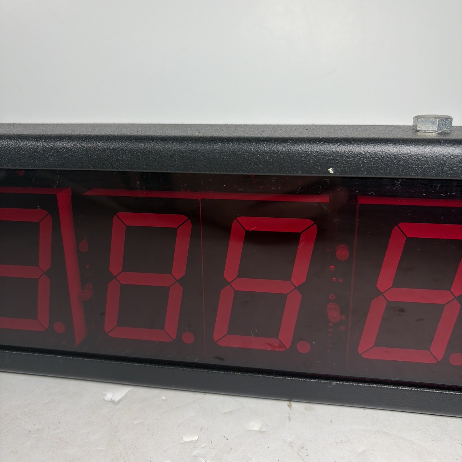 Electronic Displays Inc Industrial LED Clock Gym Timer 16” Long