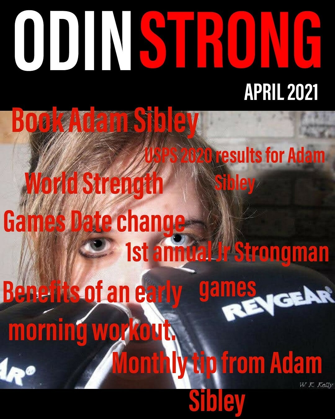 6 month full page ad in ODIN STRONG magazine