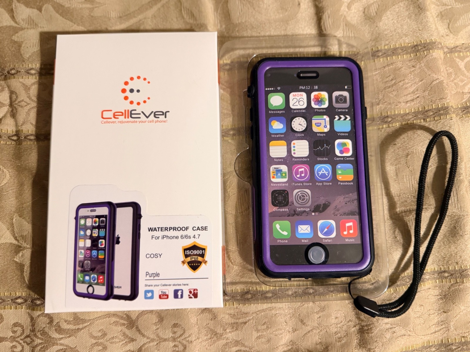 CellEver for iPhone 6 / iPhone 6s Case Waterproof PURPLE