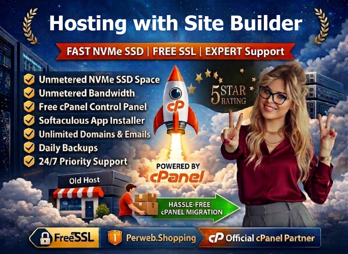 Hosting with Site Builder – 🌐 Unlimited SSD, SSL & 24/7 Support- Only $14.99/Yr