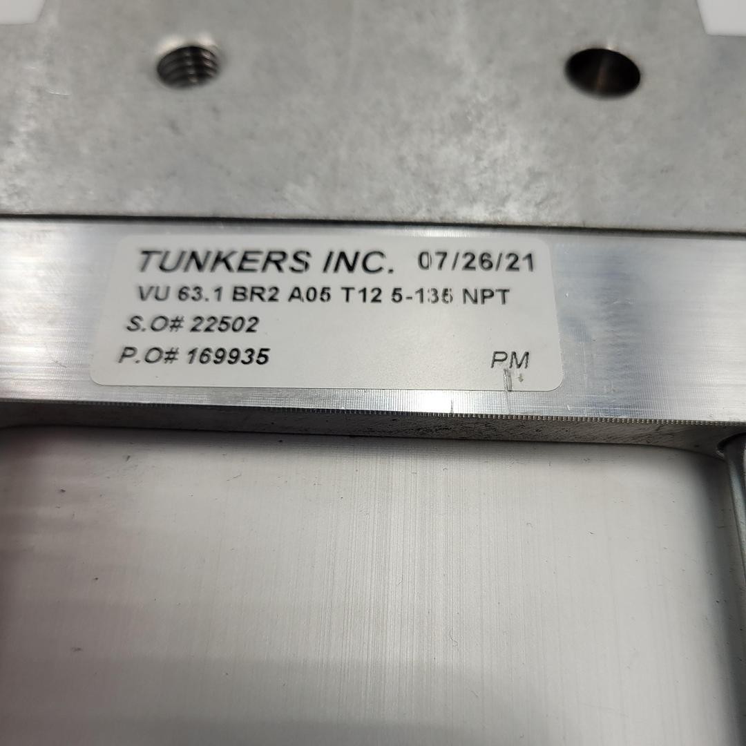 TUNKERS Maschinenbau | VU 63.1 BR2 A05 T12 5 – 135° 63 mm. drive shaft: 20