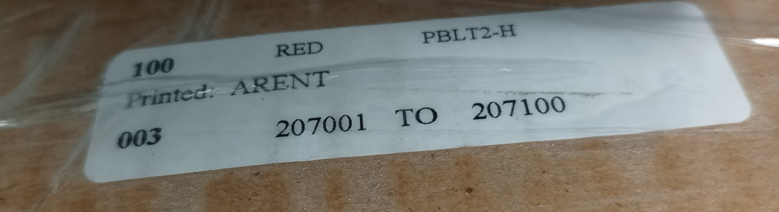 Lot Of 100 Ardent PBLT2-H Red