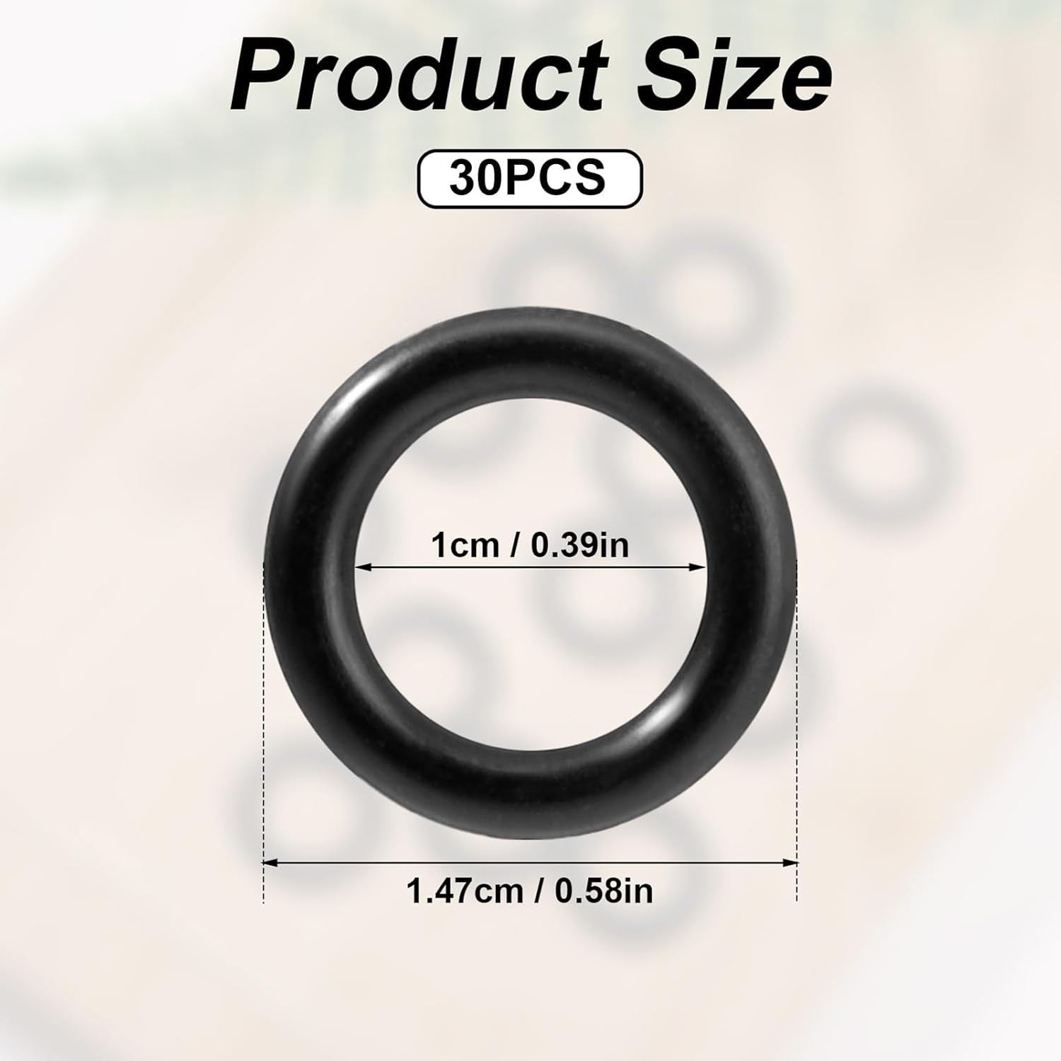 30Pcs Propane O-Rings for Soft Nose POL Seal Fittings, Rubber Leak-Proof Sealing