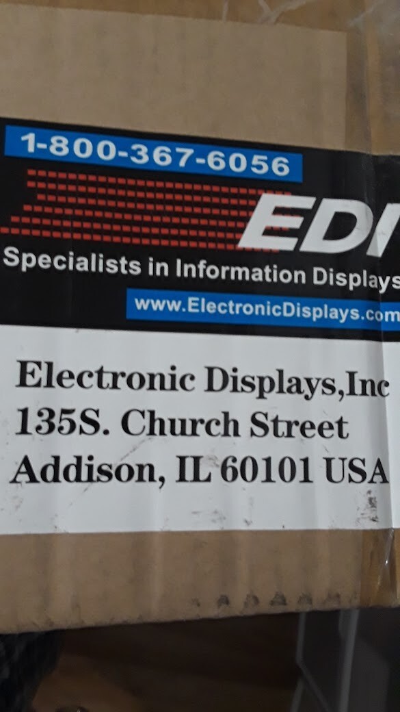 Electronics Display Inc model:EDZ111-7120-MC ELECTRONIC DIGITAL DISPLAY (New)