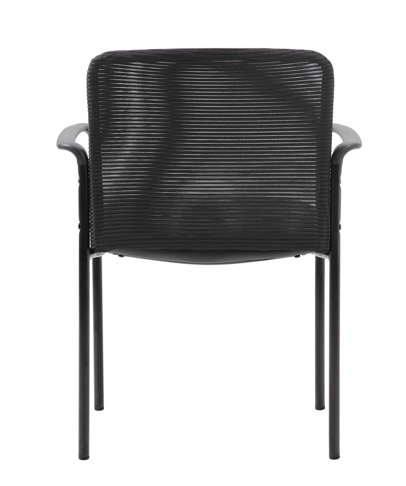 Boss Office Products Caressoft and Mesh Guest Chair in Black