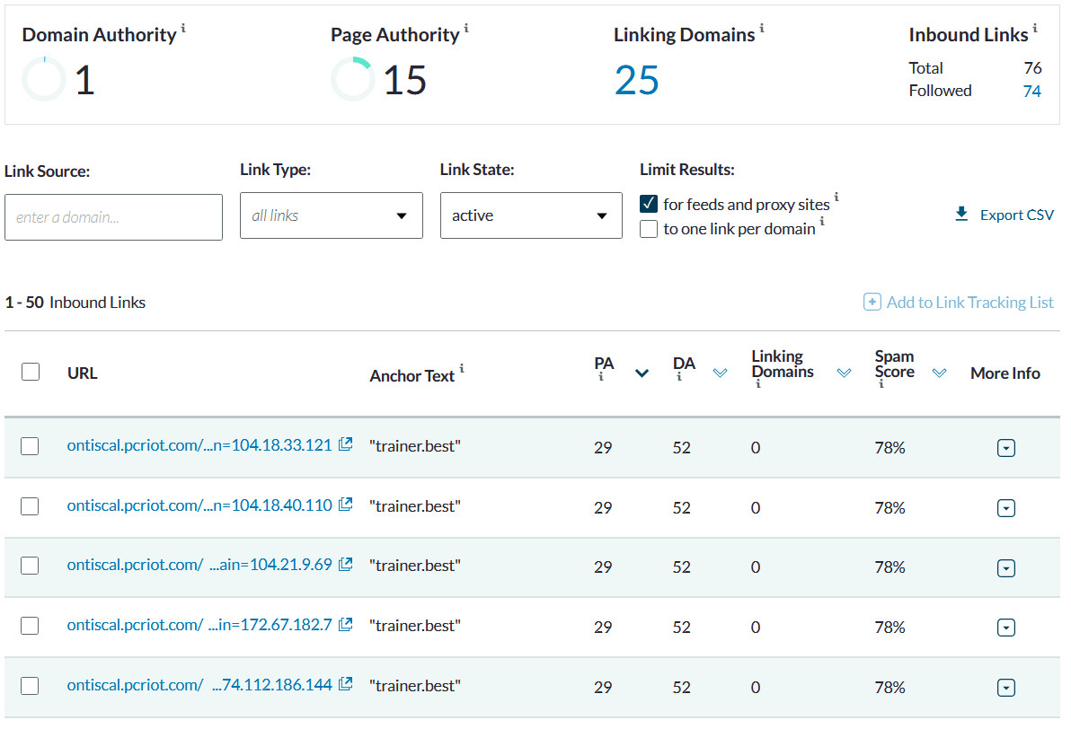 Link Building. Minimum result: DR15+, 80+ different linking websites after days