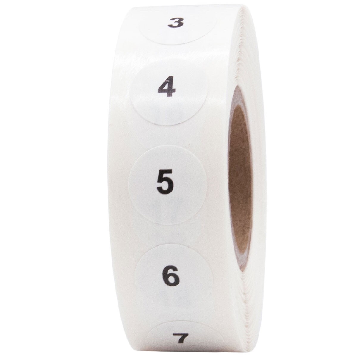 Consecutive Numbers 1-1000 Labels | .5″ Round | 1000 Pack