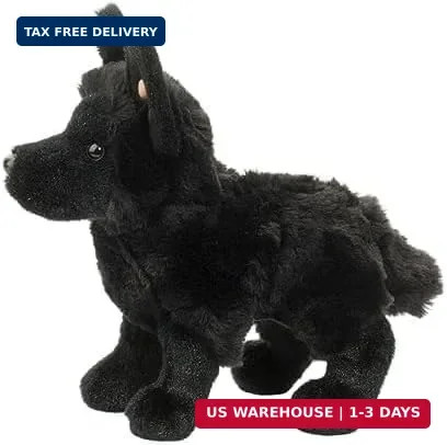 Douglas Harko Black German Shepherd Dog Plush Stuffed Animal