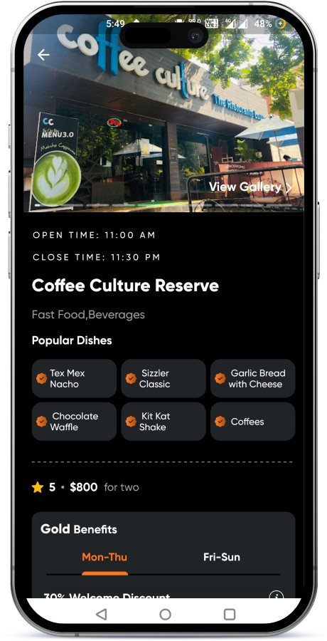 TableGo Restaurant Table Booking & Deals Flutter App | Andoid, iOS | Admin Panel