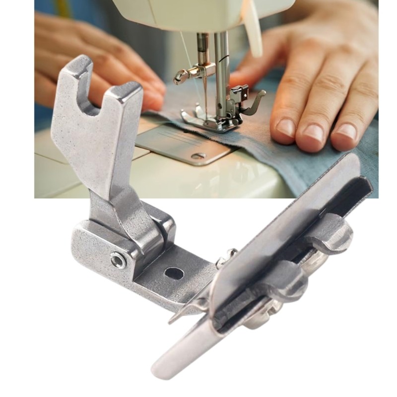 Left Right Adjustable Lace Tape Guide Presser Foot for Lace Rubber Tape Webbing