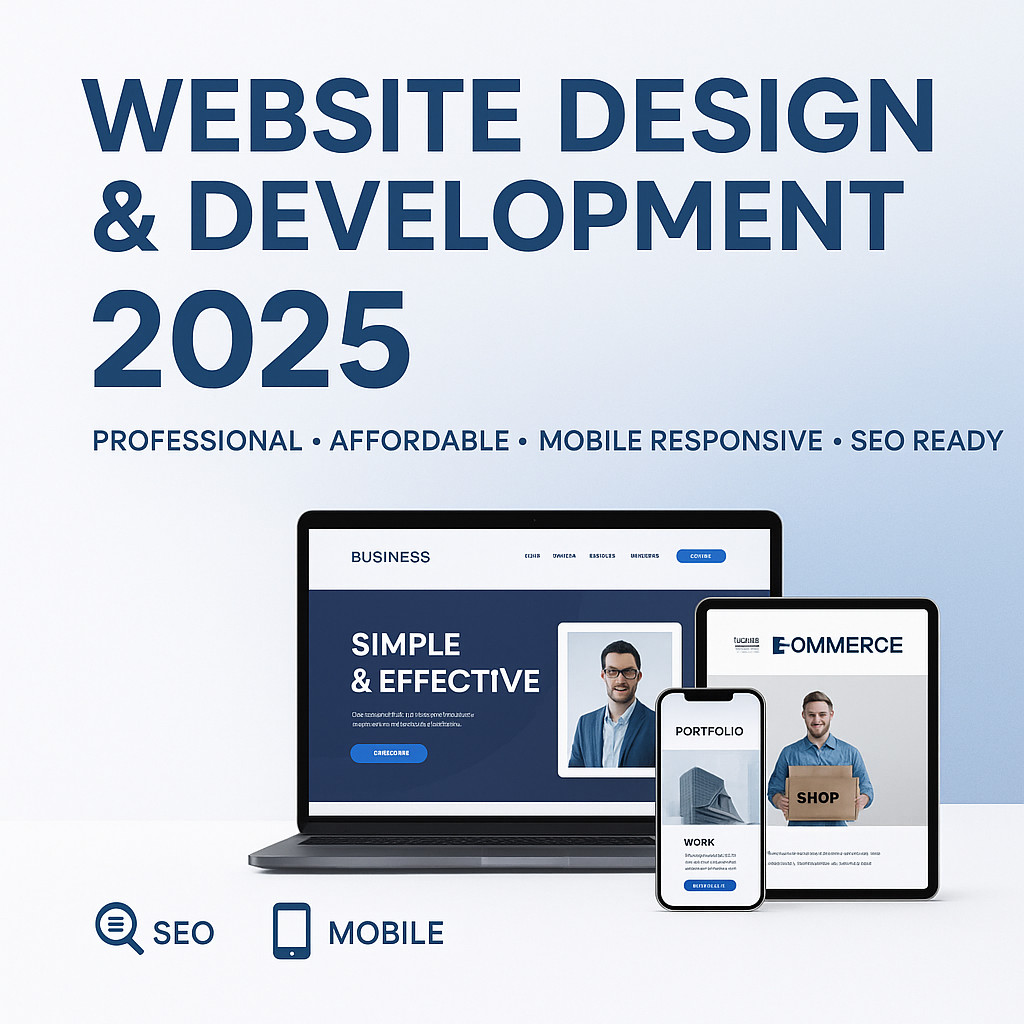 Custom Web Design Service Professional Affordable Business Website Development