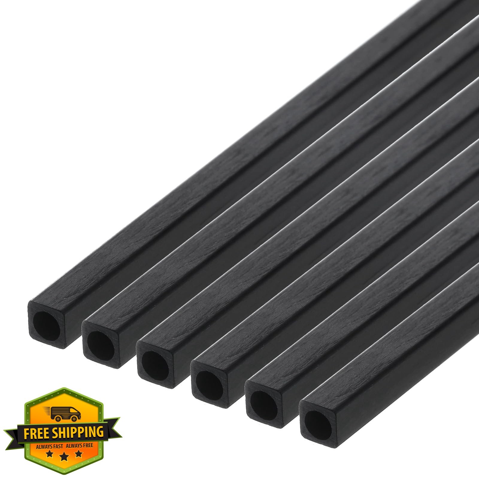 MECCANIXITY 4x3x420mm Carbon Fiber Tube 6 Pcs RC Airplane
