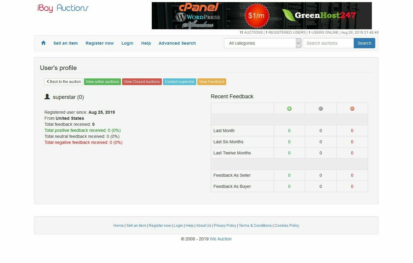 Professional Auction Website – Installation Included