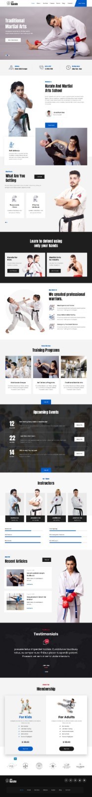 MARTIAL ARTIST – Website for sale (For the self-employed)