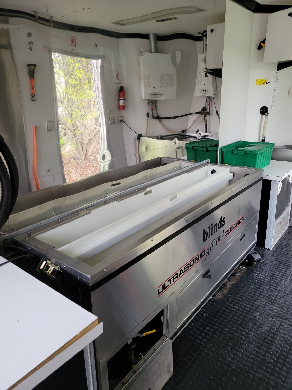 Mobile Blind Cleaning Trailer – Ultrasonic System, Heaters, Generator, Ready!