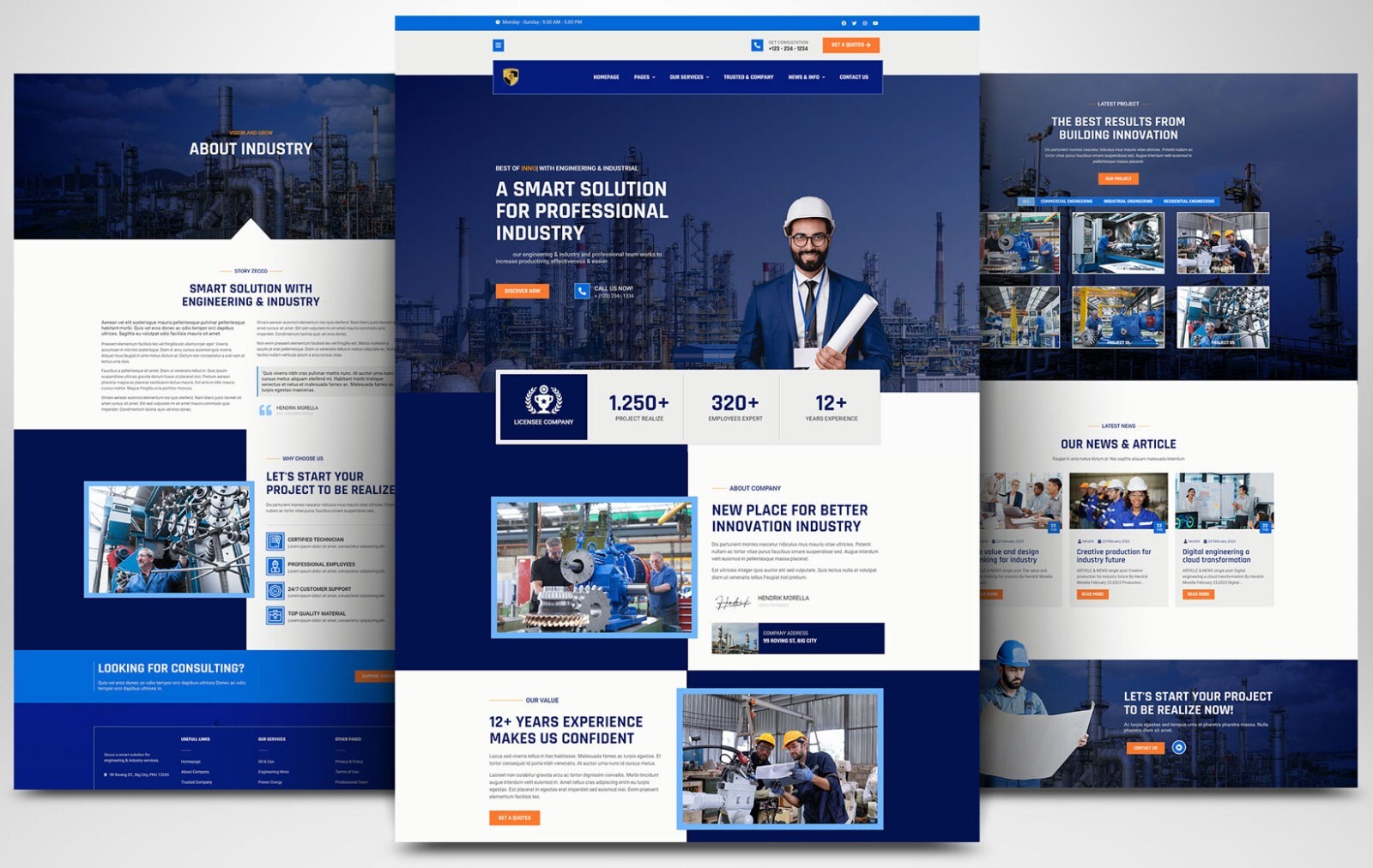 PRO WEBSITE FOR FIRM COMPANY AGENCY IN THE INDUSTRY & BUSINESS SECTOR WORDPRESS