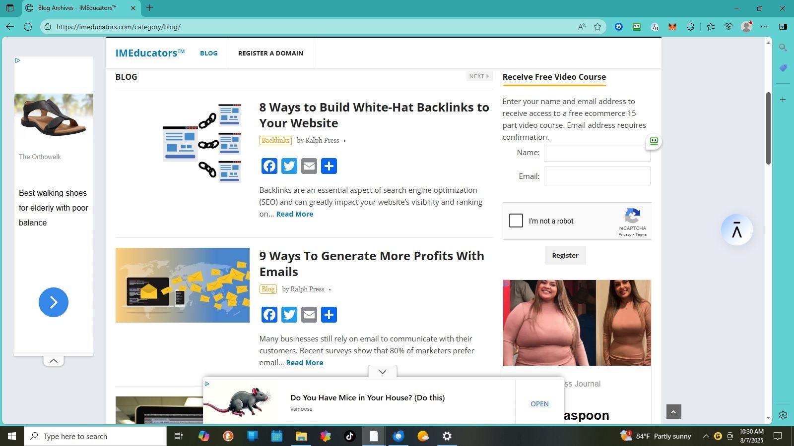 Website IMEducators.com – Custom Website Approved for Google Adsense
