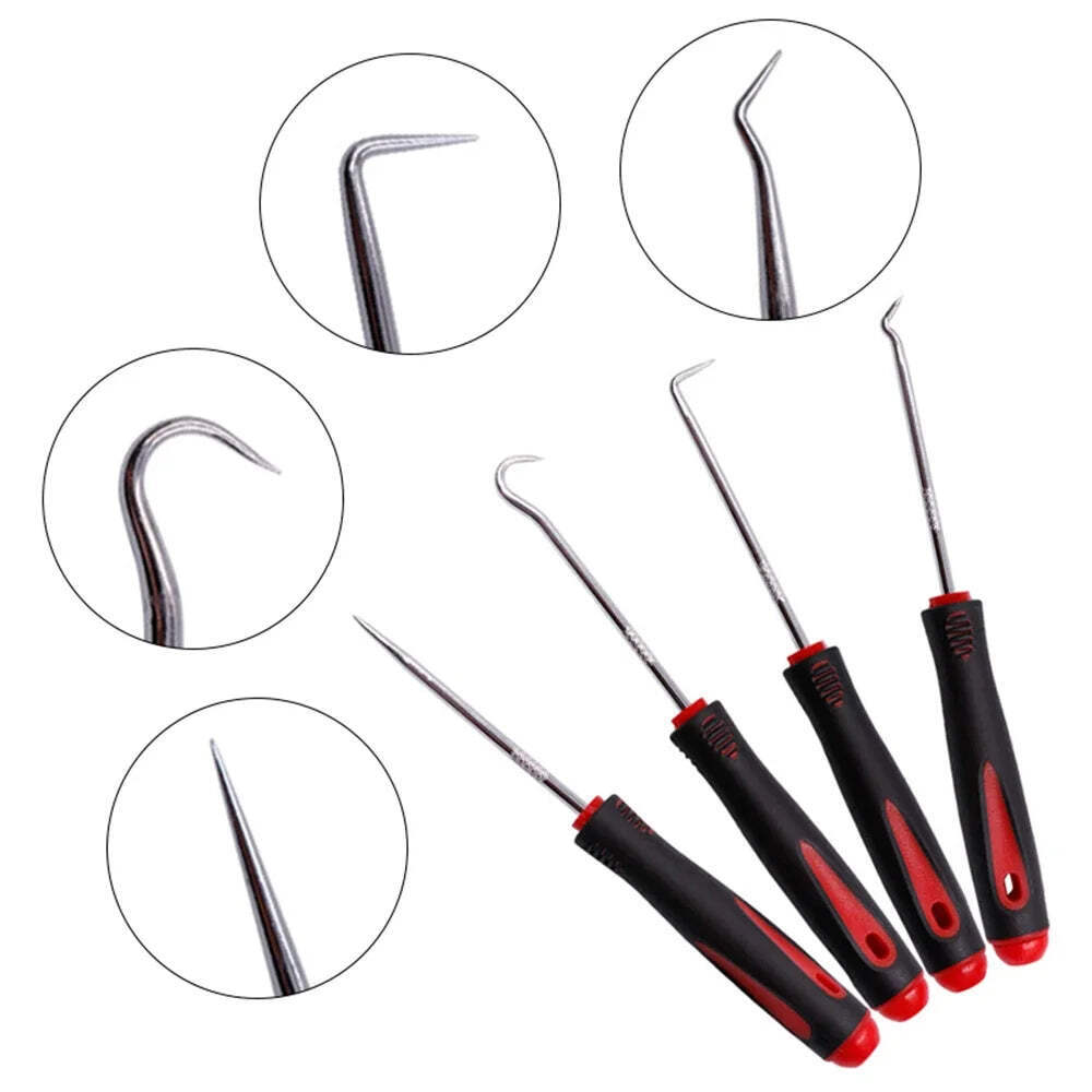 4PCS Car Auto Vehicle Oil Seal Screwdrivers Set O-Ring Seal Gasket Puller Remove