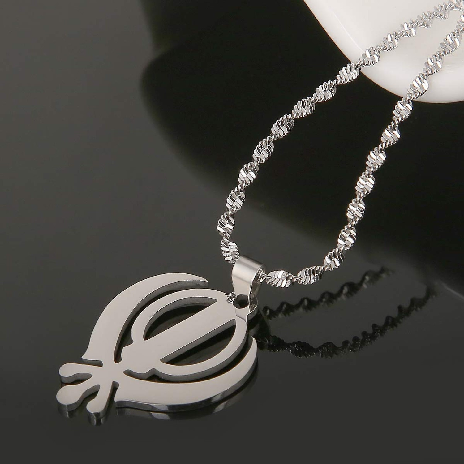 Sikhism Necklace Pendant Sikh Khanda Jewelry Gold Color Sikhs Necklaces Relig…