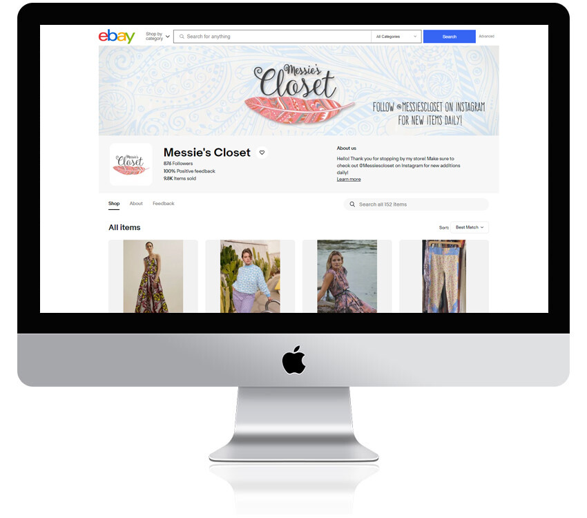Minimal eBay store and listing HTML template, Logo, banner design