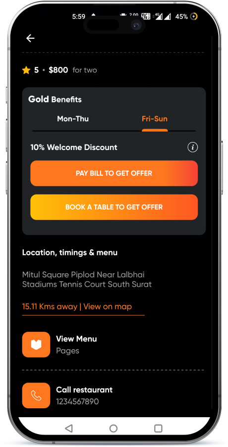 TableGo Restaurant Table Booking & Deals Flutter App | Andoid, iOS | Admin Panel