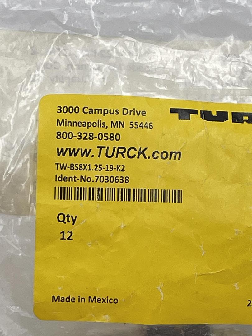 Turck TW-BS8X1.25-19-K2