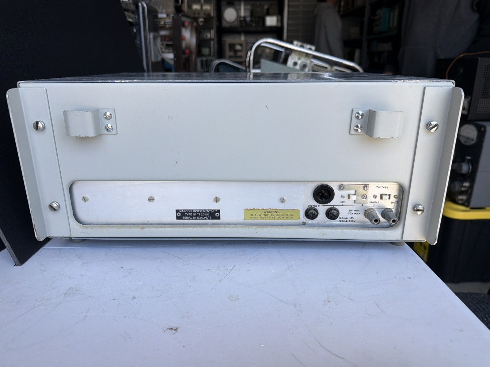 Marconi TF1100 FM AM Modulation Meter Oscillator Vintage Lab Untested A.7