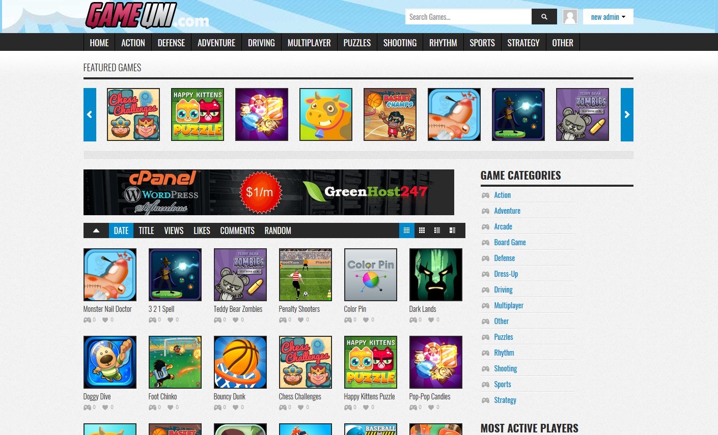 Online Flash Games Website – Free Hosting + Installation