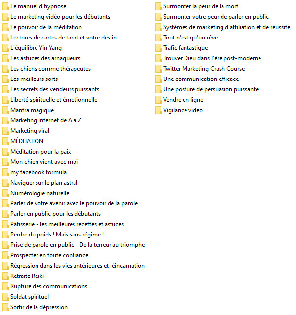 101 eBook’s Mixed Topics in French with PLR/MRR License