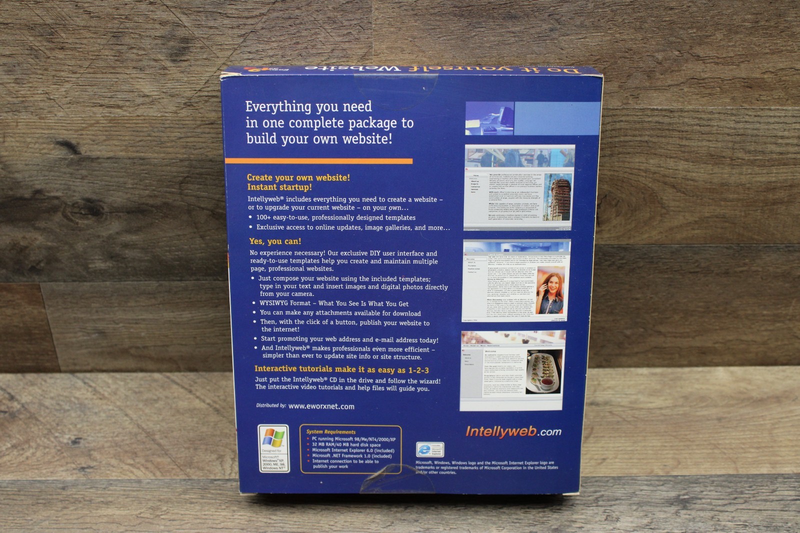 Do it yourself Website! software intellyweb Vintage Software