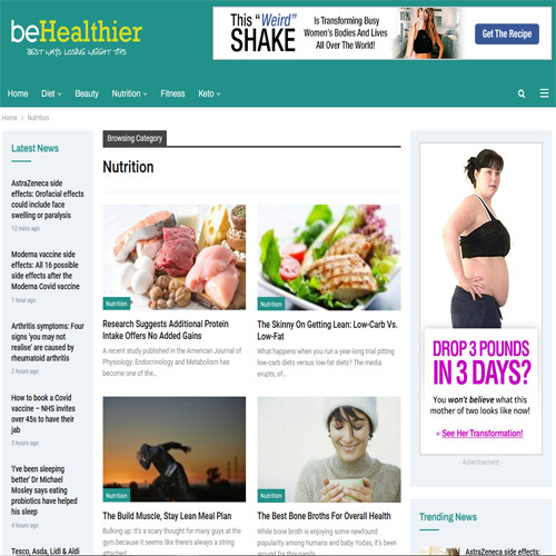 Turnkey Automated Health News WordPress website, Huge Earnings Potential