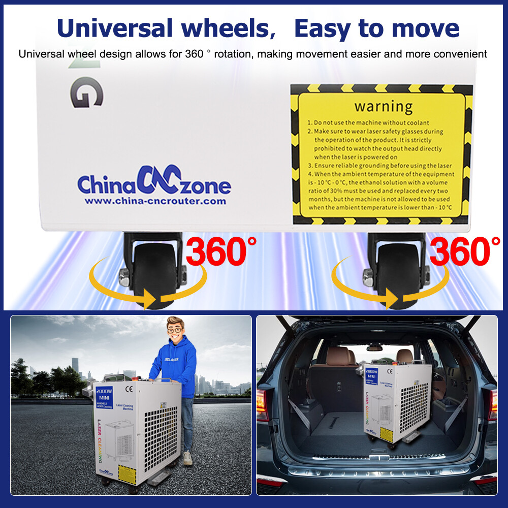 Handheld 1500W Fiber Laser Cleaning Machine Laser Remove Rust/Oil/Paint Cleaner