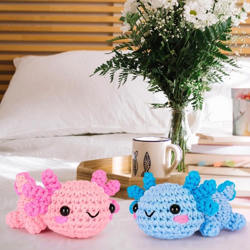 Crochet Dragon Kits for Kid Adult, Including Crochet Hook, Instruction