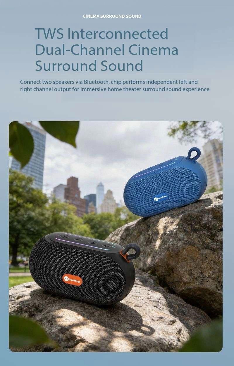Waterproof Outdoor Wireless Bluetooth Mini Speaker with Extra Heavy Bass