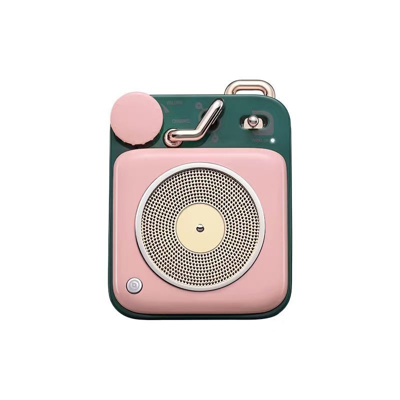 Elvis Audio Atomic Turntable B612 Mini Cute Retro Bluetooth Speaker
