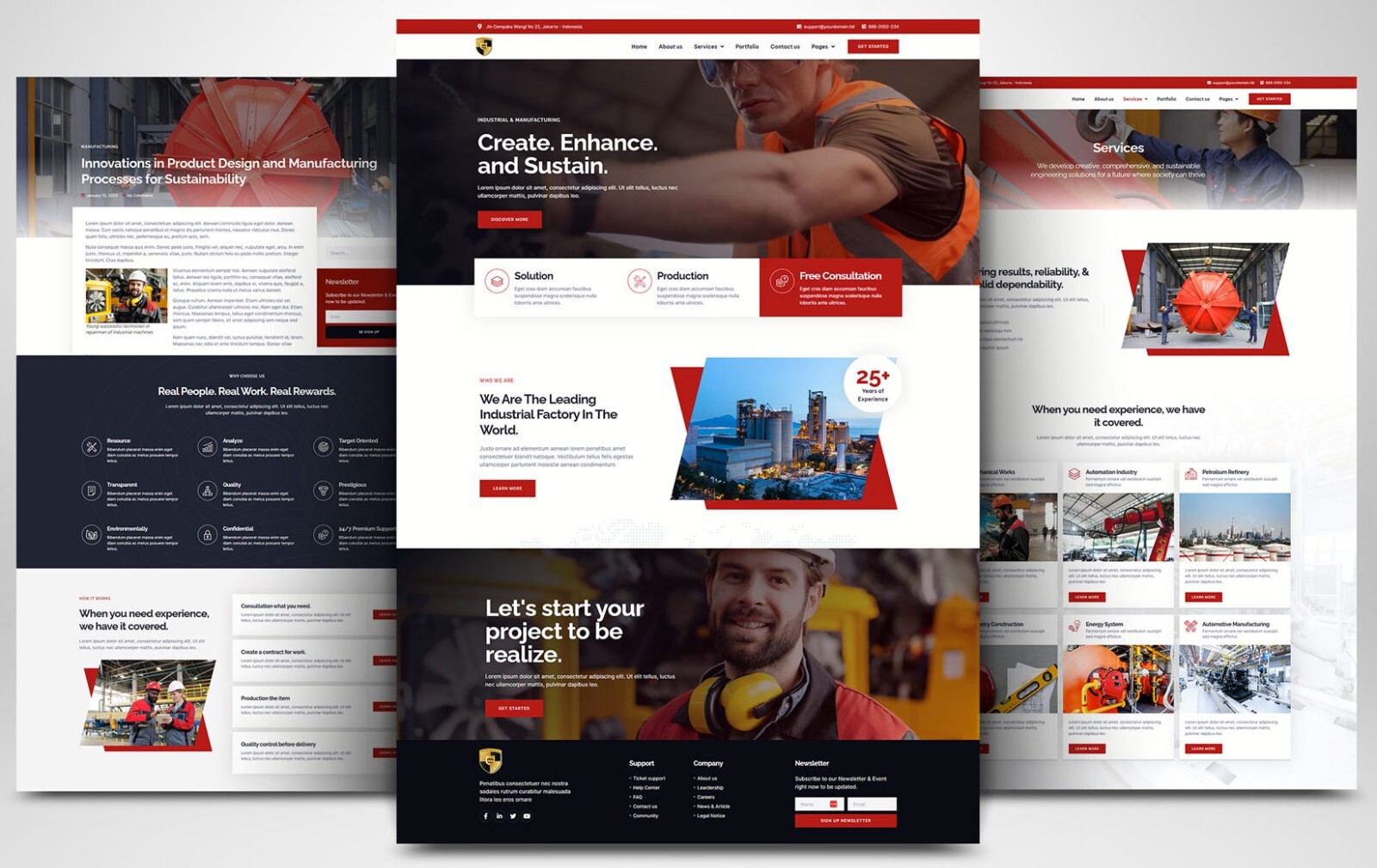 PRO WEBSITE FOR FIRM COMPANY AGENCY IN THE INDUSTRY & BUSINESS SECTOR WORDPRESS