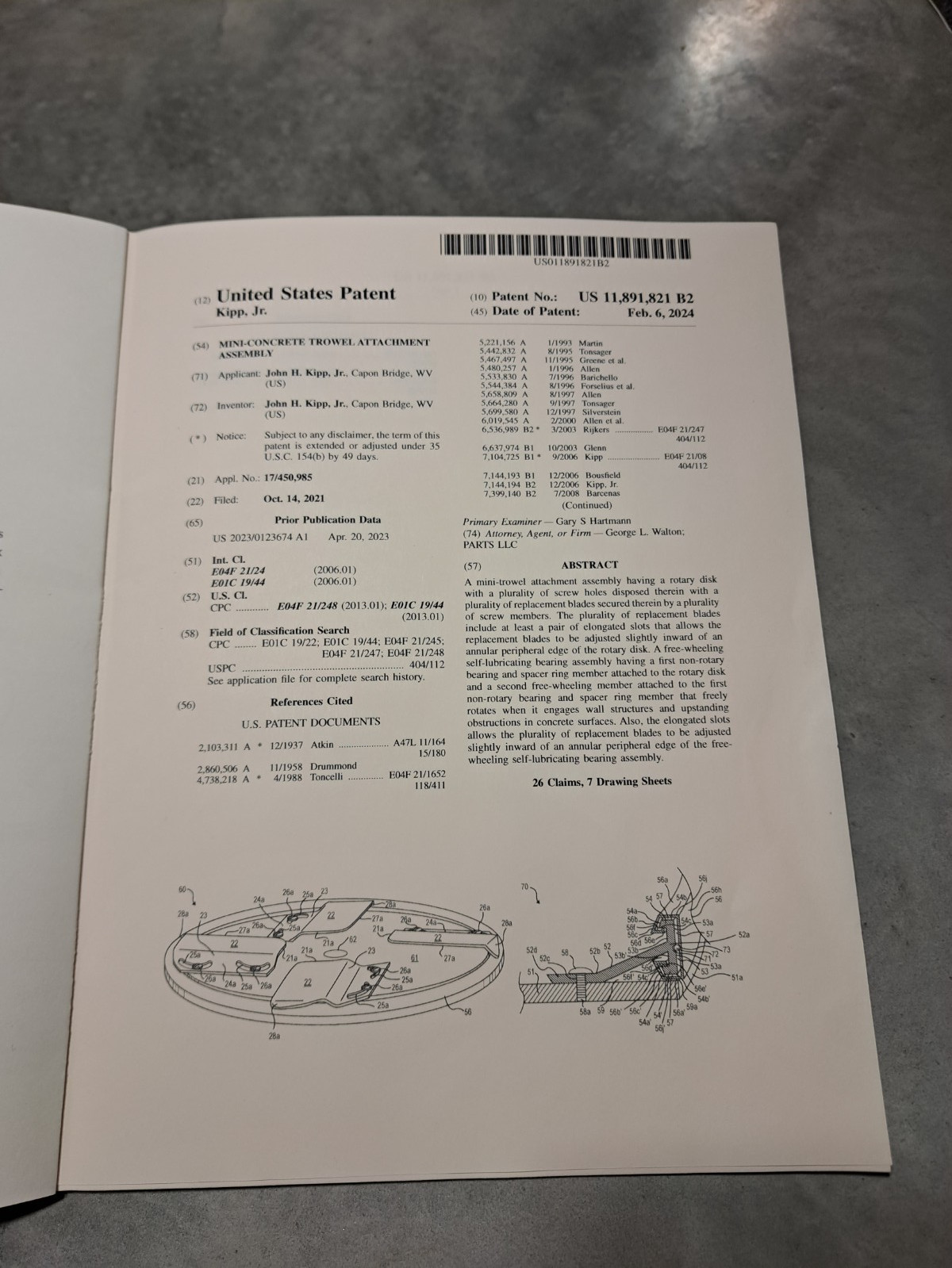 Intelectual Property (Patent-Business) – Mini Power Trowel Attachment