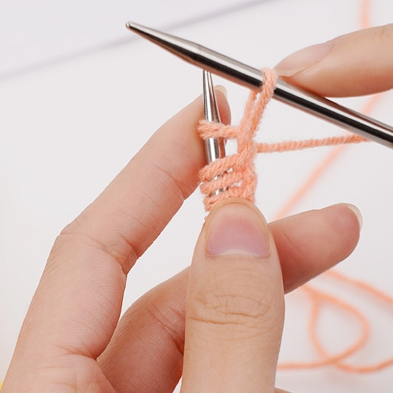 Double Pointed Knitting Needle with Case 20cm Long Straight Knitting Needle