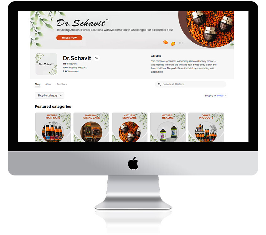 Minimal eBay store and listing HTML template, Logo, banner design
