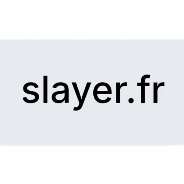 slayer.fr Domain Website URL VIP Premium Web Internet Famous Rare Rock Band