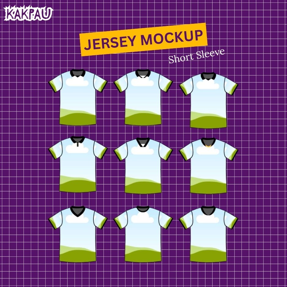 Bundle Editable Mockup Jersey Soccer Templates on Canva