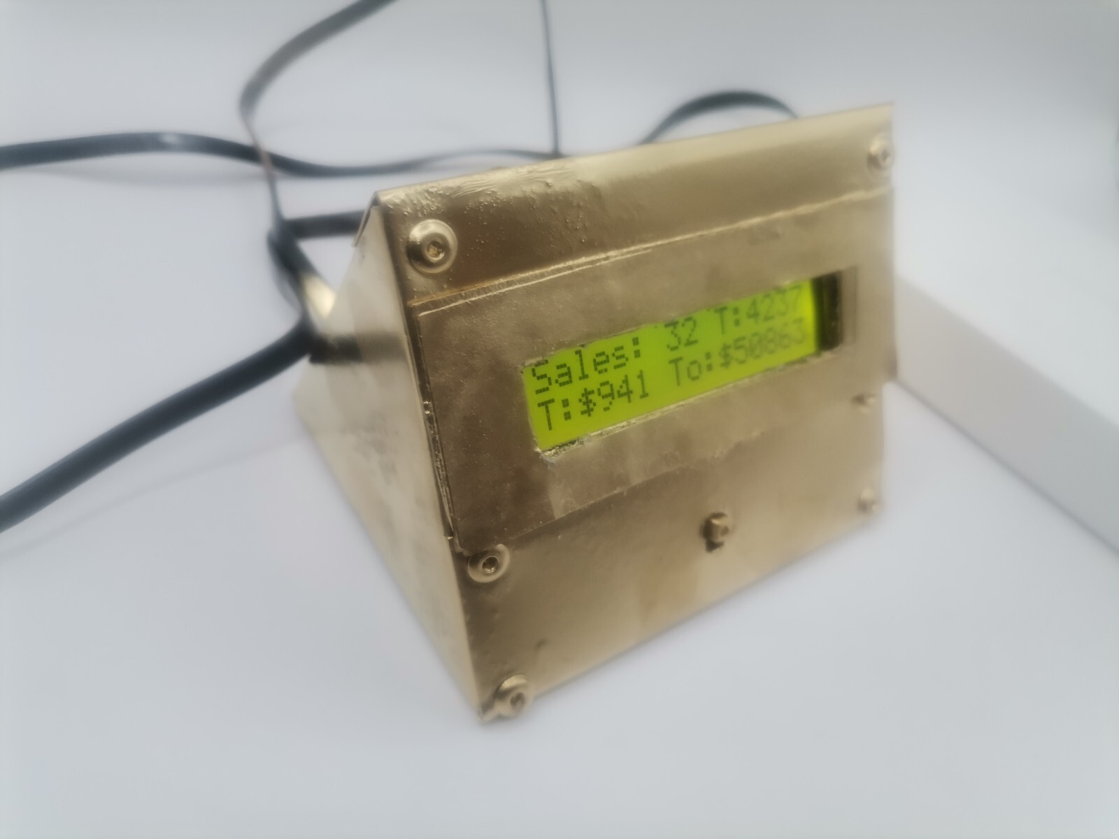 2×16 Info Wi-Fi Display: Live Web Visits, FB Likes, YT Views, …