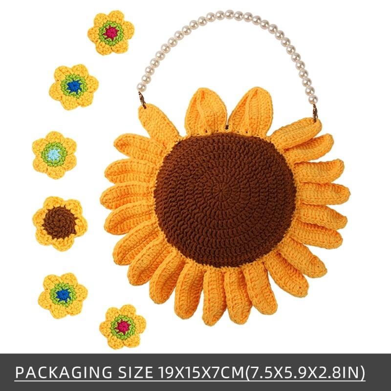 Flower Handbag Crochet Set Crochet Tortoises Set for Beginner Kid Adult