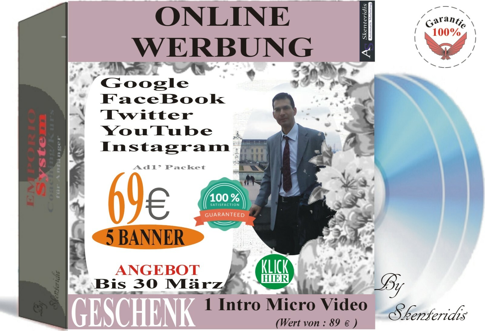 Create ads create ads on social media 5 banner 69eur + 1 micro video