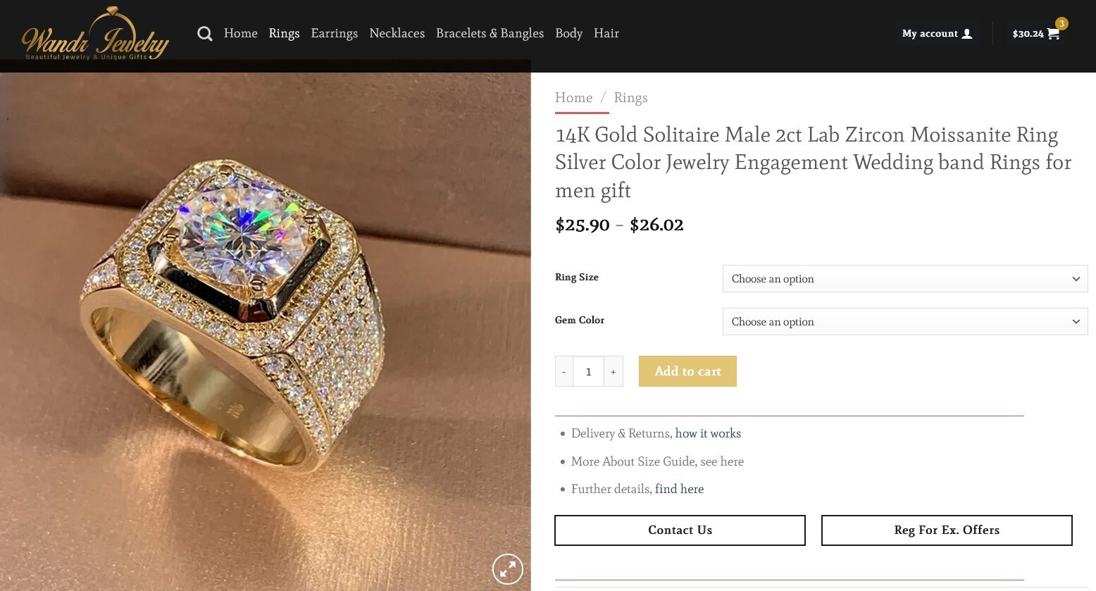 Jewelry Store, Drop Shipping Ecommerce Website + Free Hosting