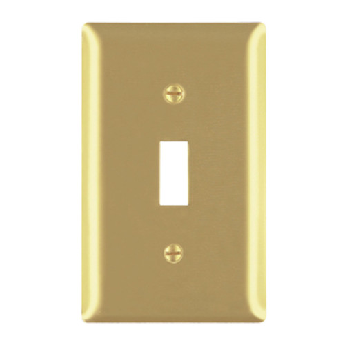 Solid Brass TOGGLE SWITCH OPENING ONE GANG, Pass & Seymour new in retail packag