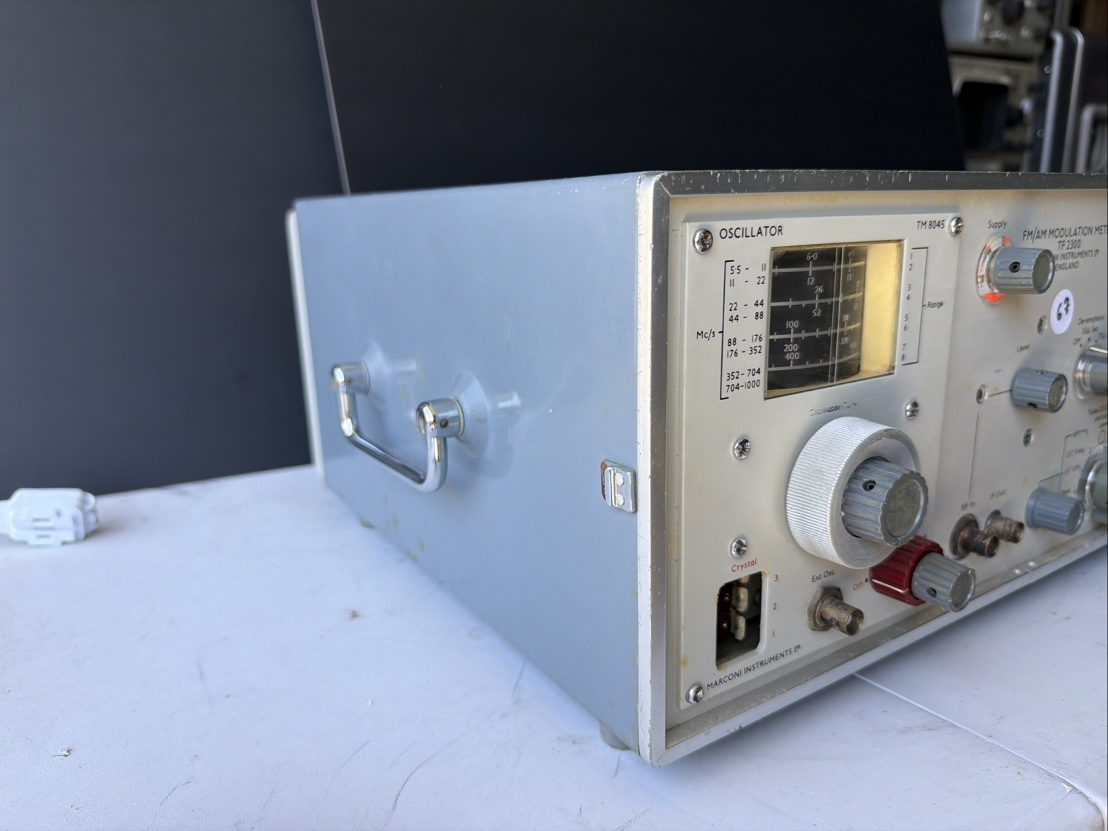 Marconi TF1100 FM AM Modulation Meter Oscillator Vintage Lab Untested A.7